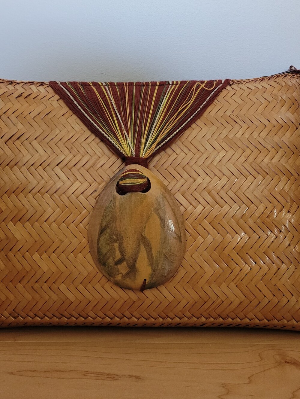 VINTAGE wicker Clutch Purse